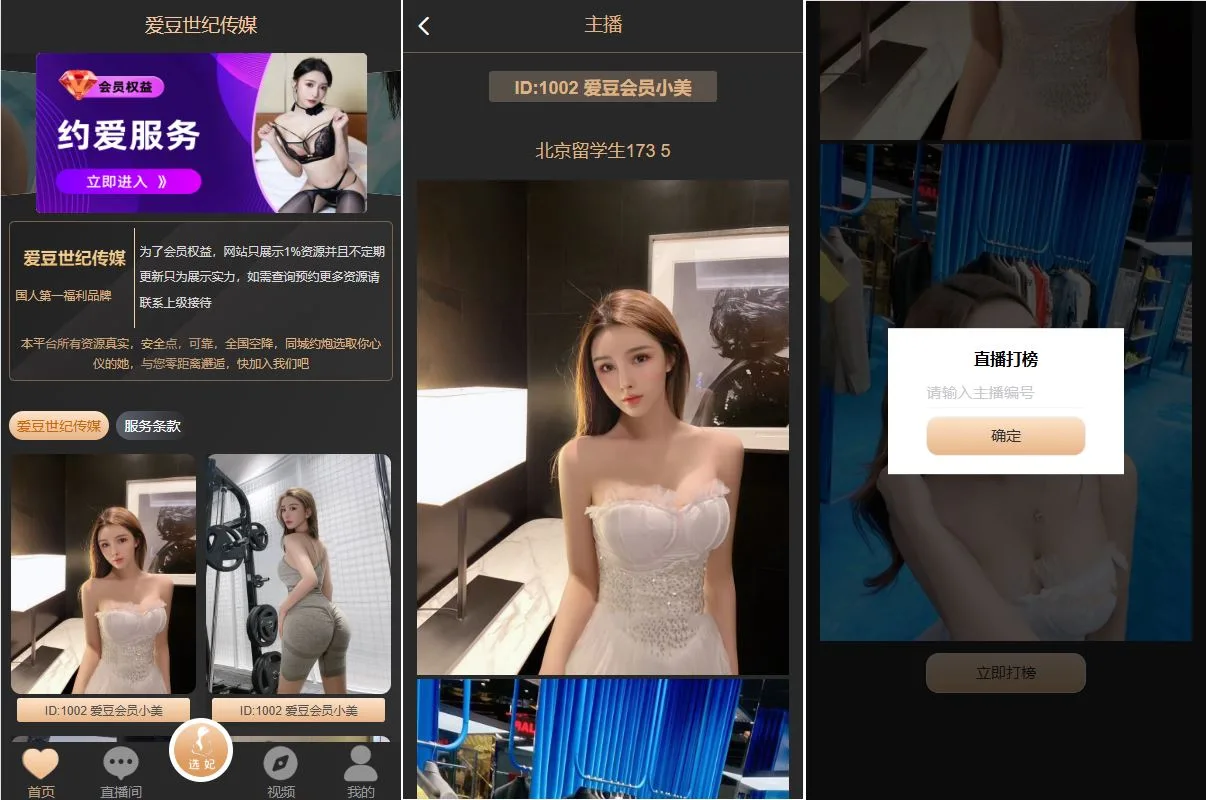 黑色UI空降系统 | 系统彩·同城约炮任务·前端VUE脚本齐全