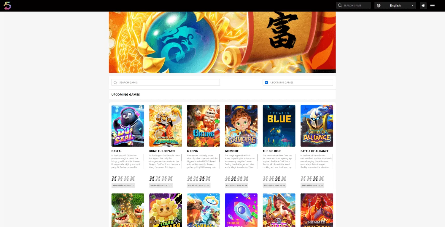 全新Slots源码 | 官方同步游戏接口版·5G盘口对接厂商API