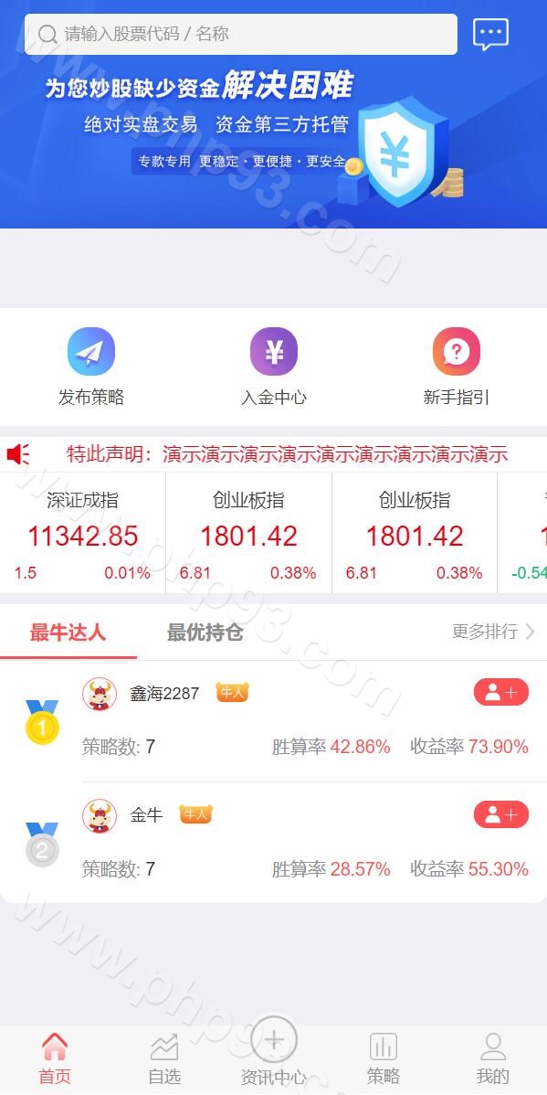 股票配资投资理财源码 | 策略|股票|K线命令齐全