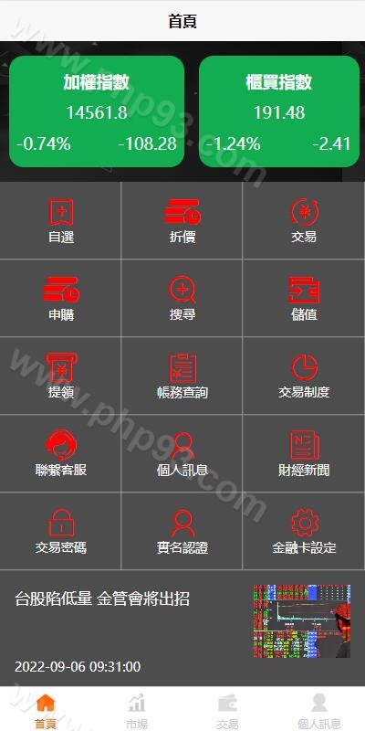 黑色版uinapp股票配资源码 | 申购折扣交易系统·台湾股票源码