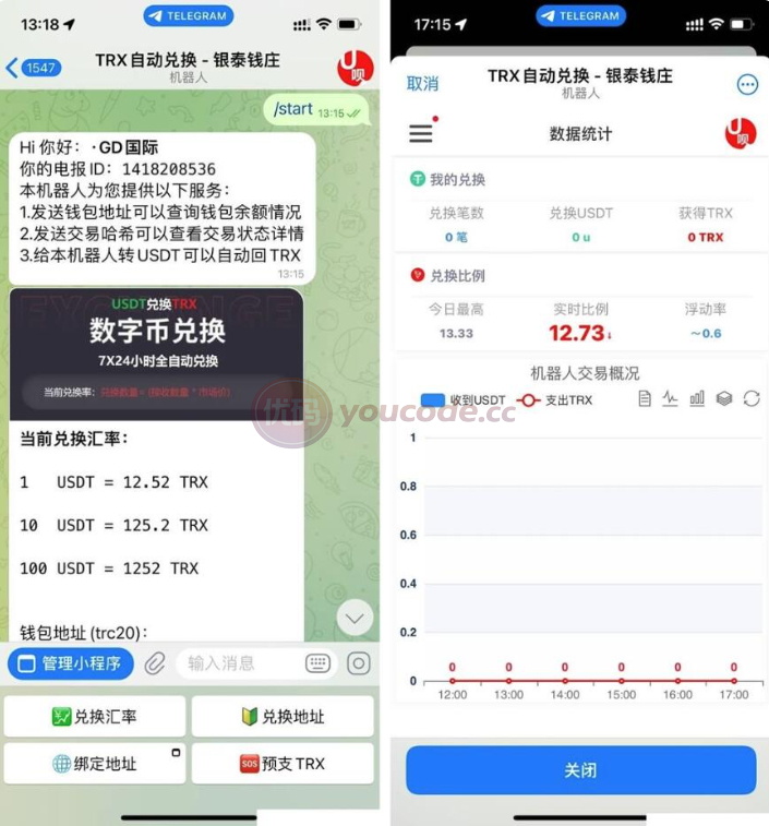 机器人框架源码下载 | TRX自动兑换机器人 | 支持高并发与高性能