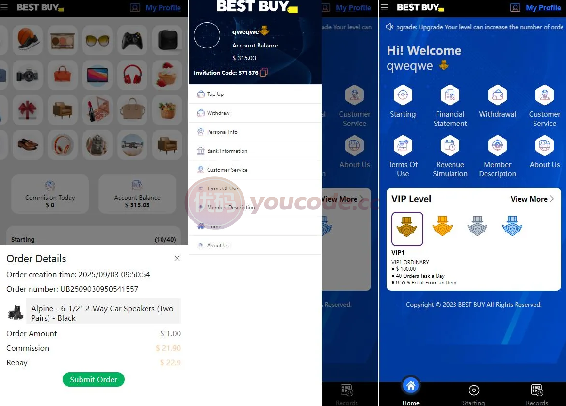 全可商用开源海外vue多语种BESTBUY商城刷单系统商城刷源码下载抢单商城源码下载叠加组派单后端PHP