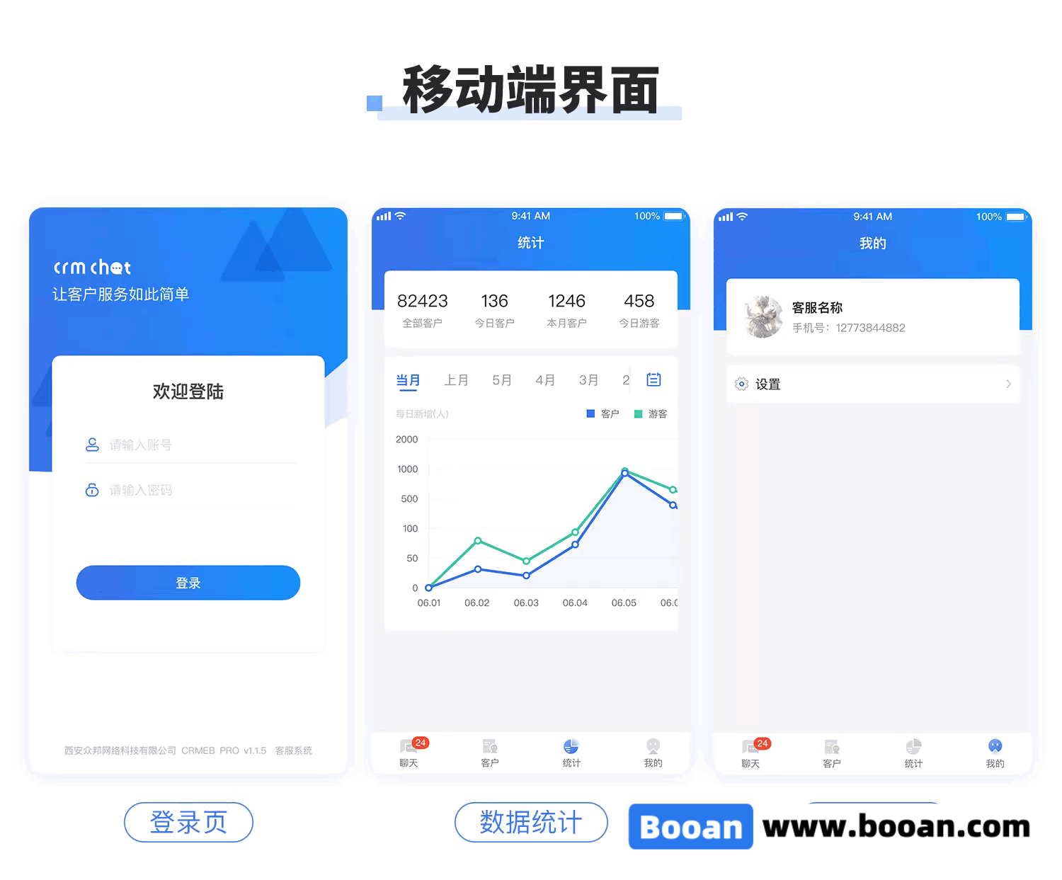 在线客服系统/即时聊天客服源码下载/网站客服源码下载/H5+APP+电脑端/中英版
