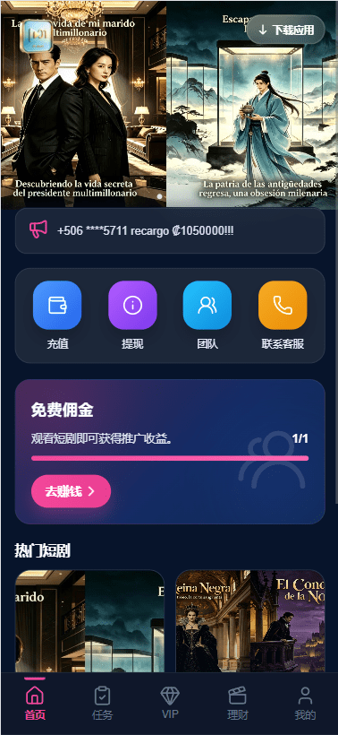 多语种视频任务系统/VIP任务/视频返利/余额宝/前端VUE