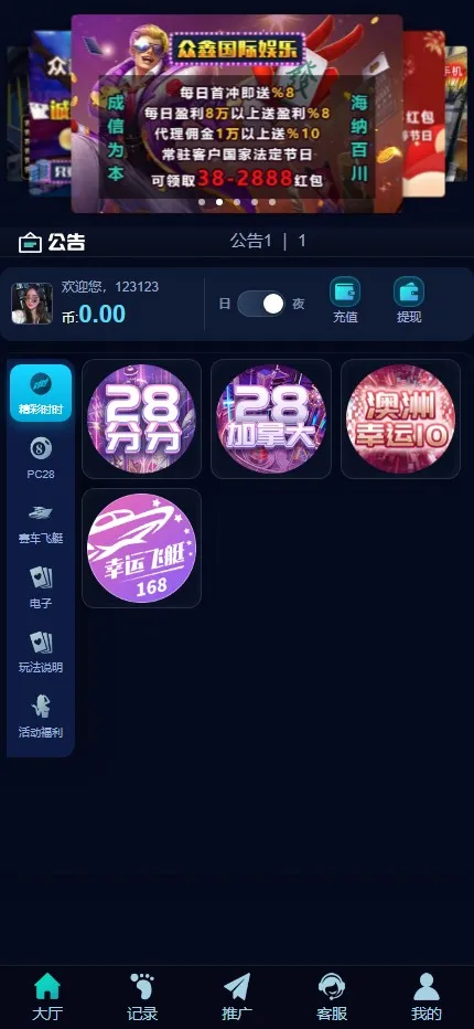 PC28支持二次开发源码加拿大28系统+幸运飞艇赛车游戏+时时彩系统+开奖采集+实时投注+电子游艺+代理返水