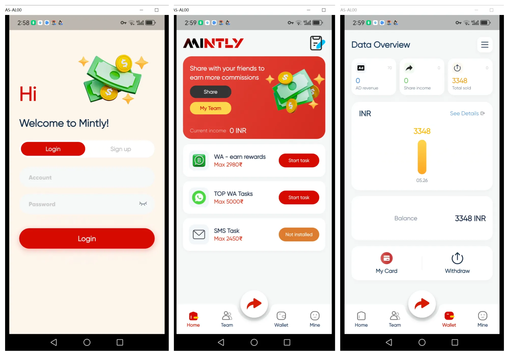 Mintly海外社交裂变任务赚钱系统/自动获取联系人/自动批量发送/用户定制全自动营销系统版